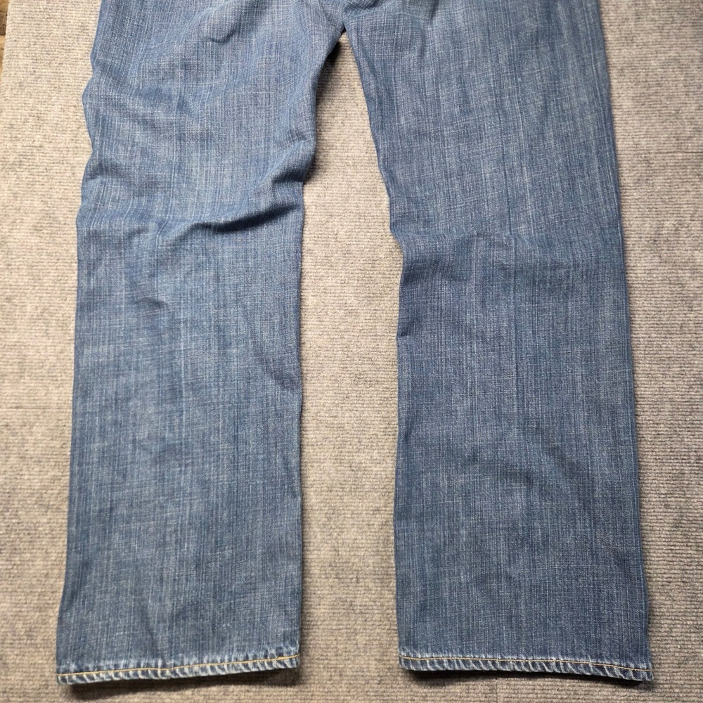 Agave Denimsmith Trademark Straight Cut Jeans Mens 36 Blue Premium Made USA - Picture 12 of 16
